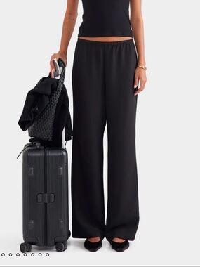 Venroy crepe elastic waistband pant